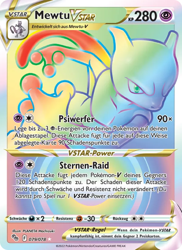 Mewtu VSTAR Pokémon GO 079/78
