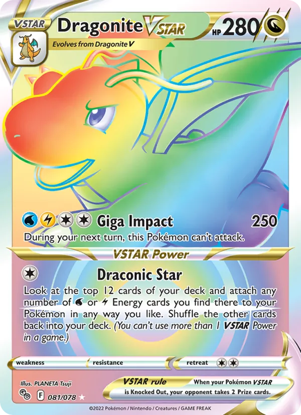 Dragonite VSTAR Pokémon GO 081/78