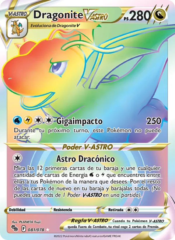 Dragonite V-ASTRO Pokémon GO 081/78