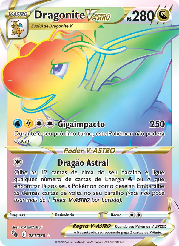 Dragonite V-ASTRO Pokémon GO 081/78