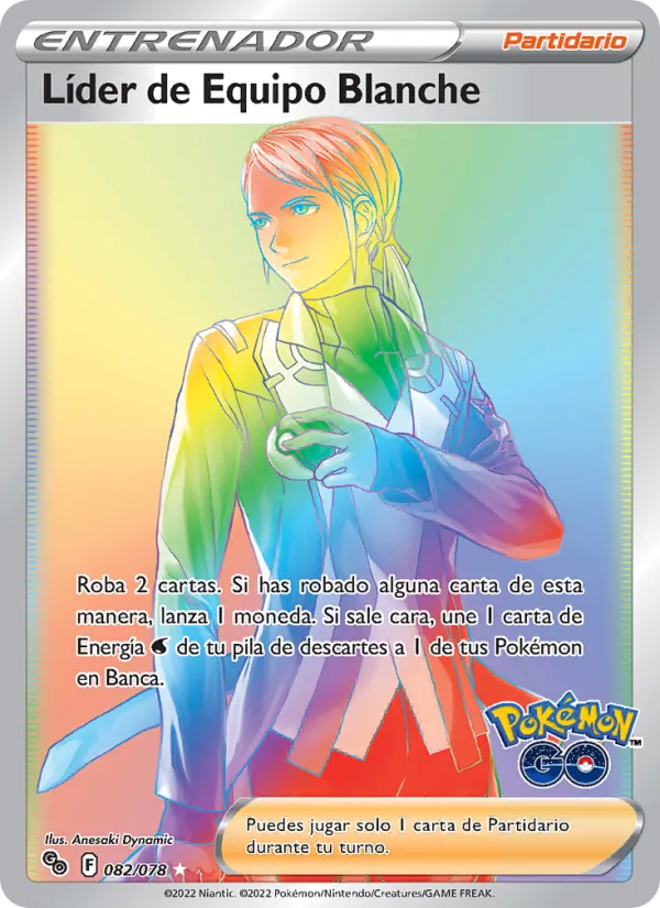 Líder de Equipo Blanche Pokémon GO 082/78
