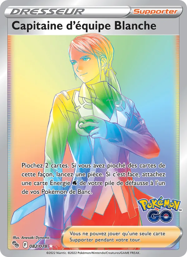 Capitaine d'équipe Blanche Pokémon GO 082/78