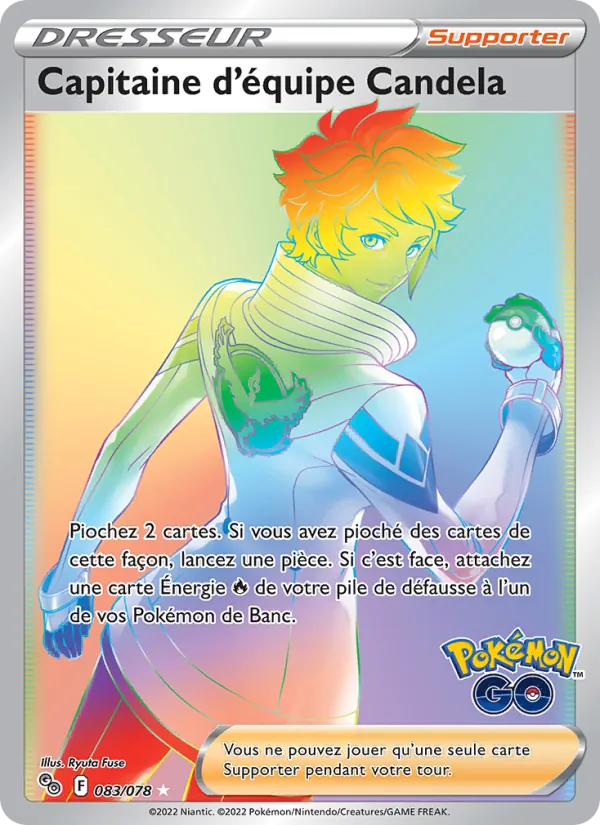 Capitaine d'équipe Candela Pokémon GO 083/78