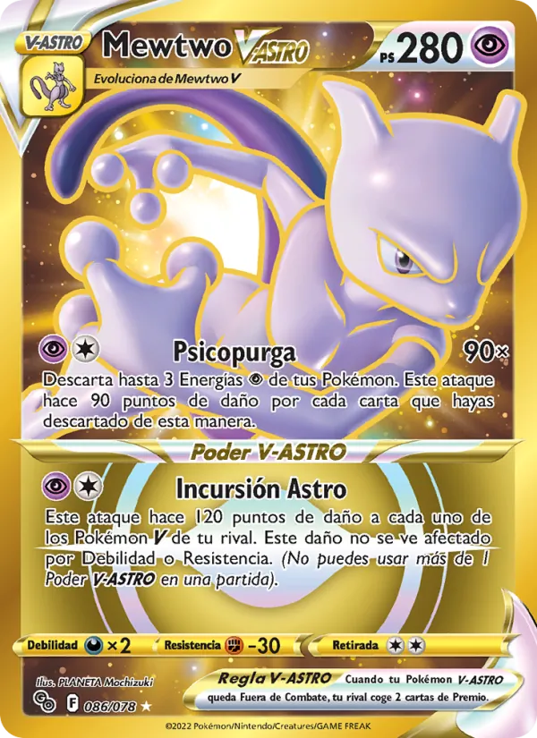 Mewtwo V-ASTRO Pokémon GO 086/78