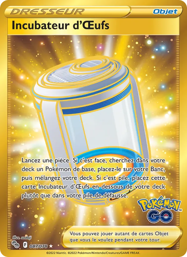 Incubateur d'Œufs Pokémon GO 087/78