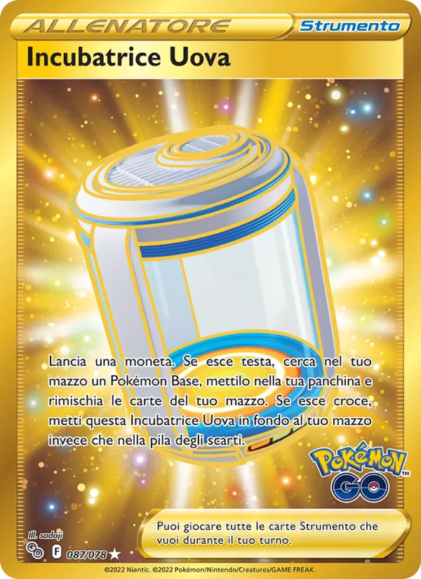 Incubatrice Uova Pokémon GO 087/78