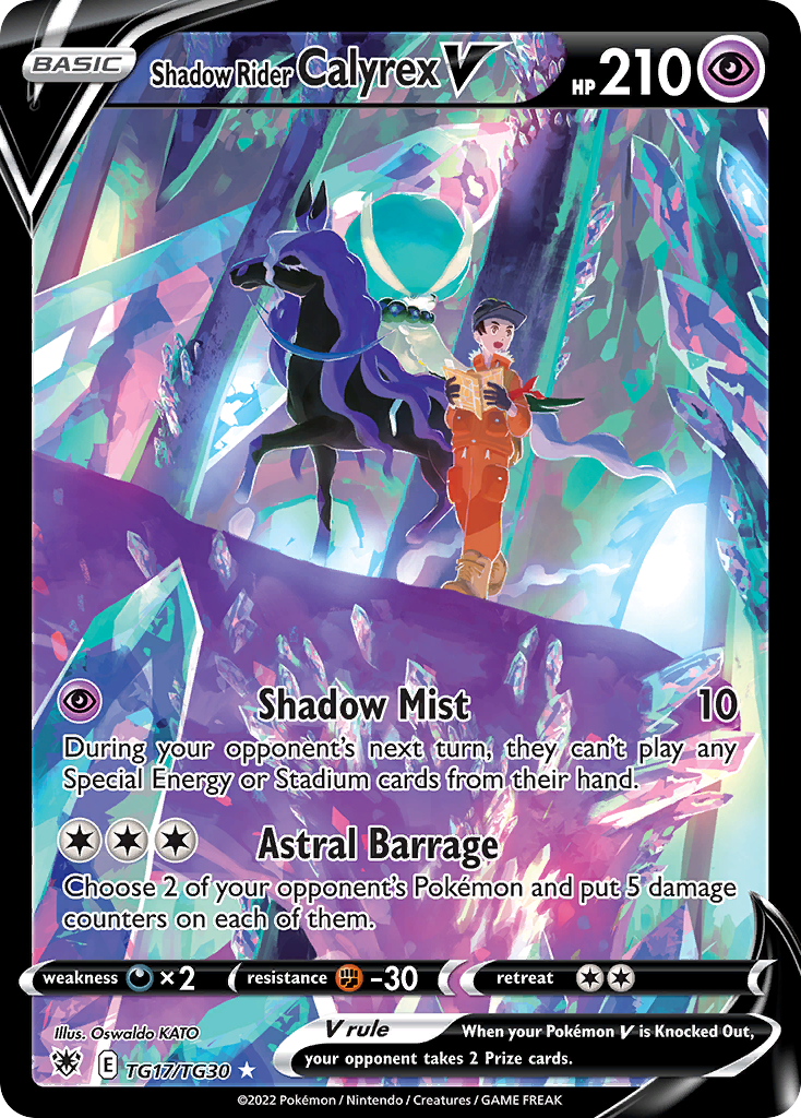 Shadow Rider Calyrex V Astral Radiance Trainer Gallery TG17/30