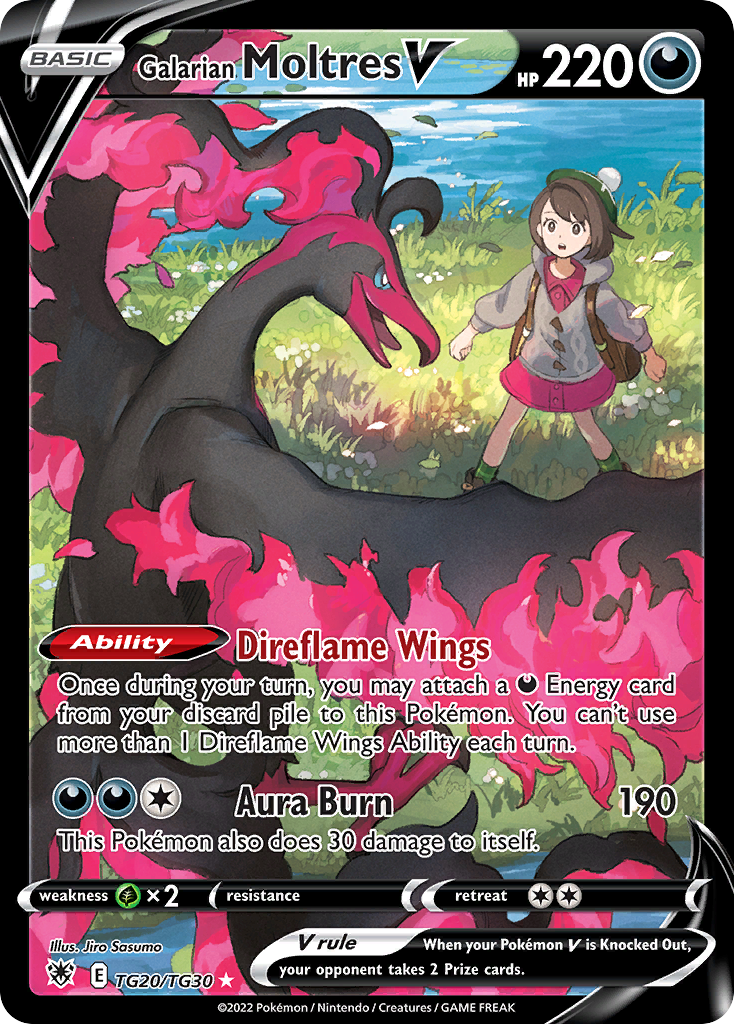 Galarian Moltres V Astral Radiance Trainer Gallery TG20/30