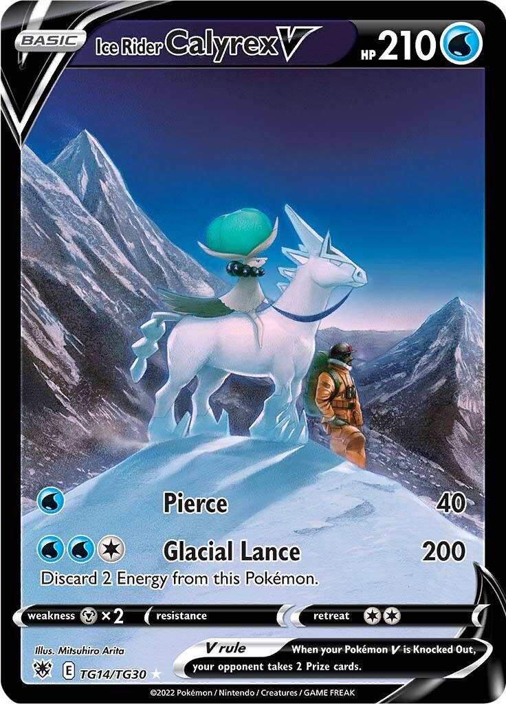 Calyrex Cavaliere Glaciale V Lucentezza Siderale Galleria Allenatori TG14/30