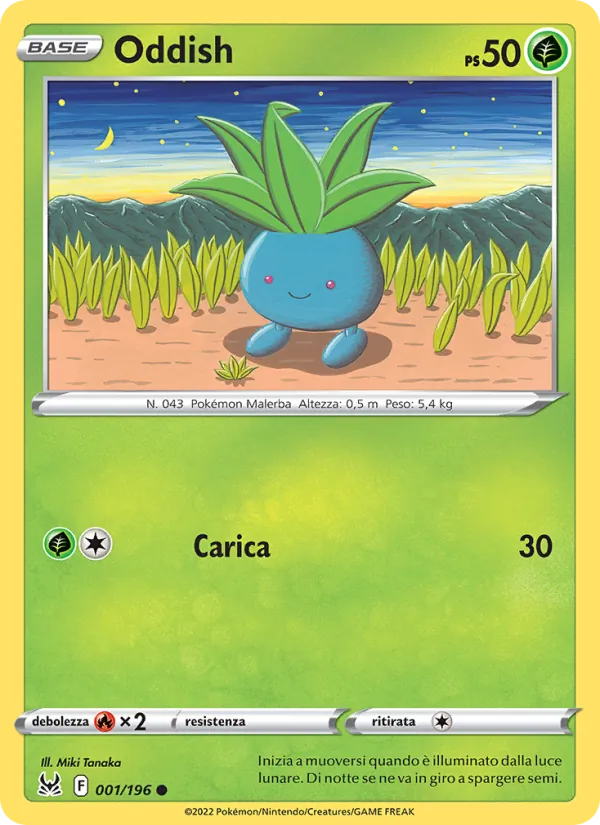 Oddish Origine Perduta 001/196