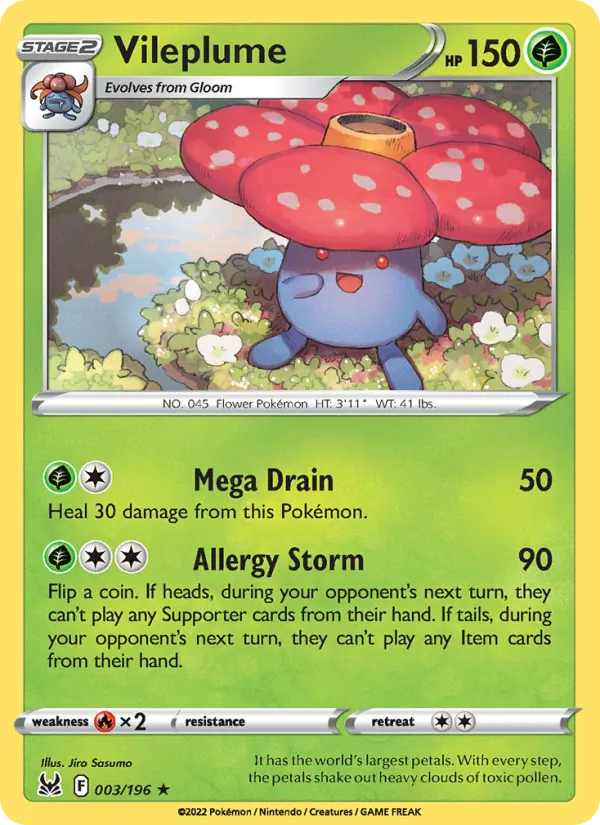 Vileplume Lost Origin 003/196