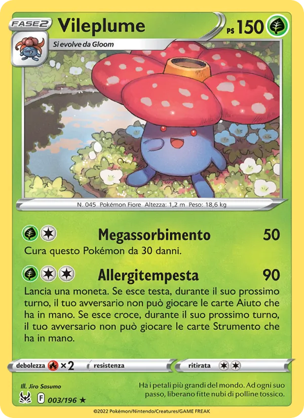 Vileplume Origine Perduta 003/196