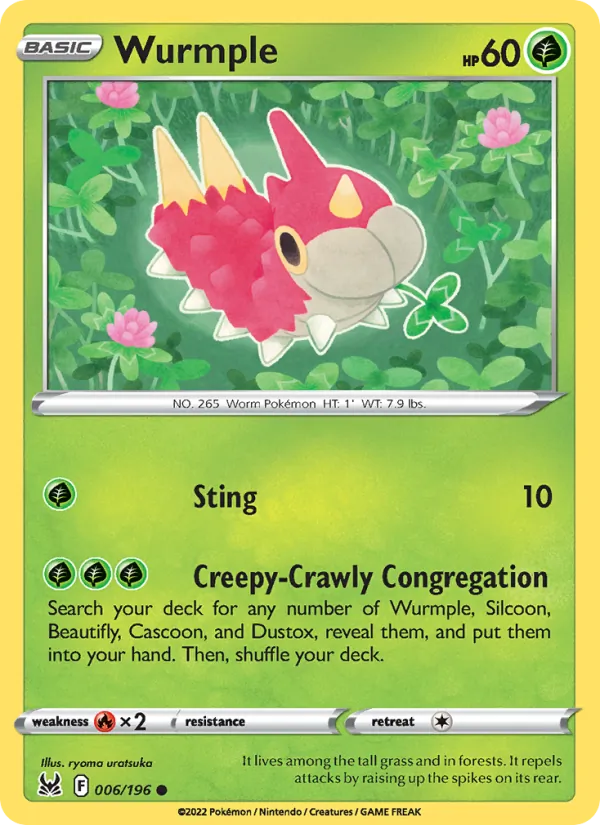 Wurmple Lost Origin 006/196