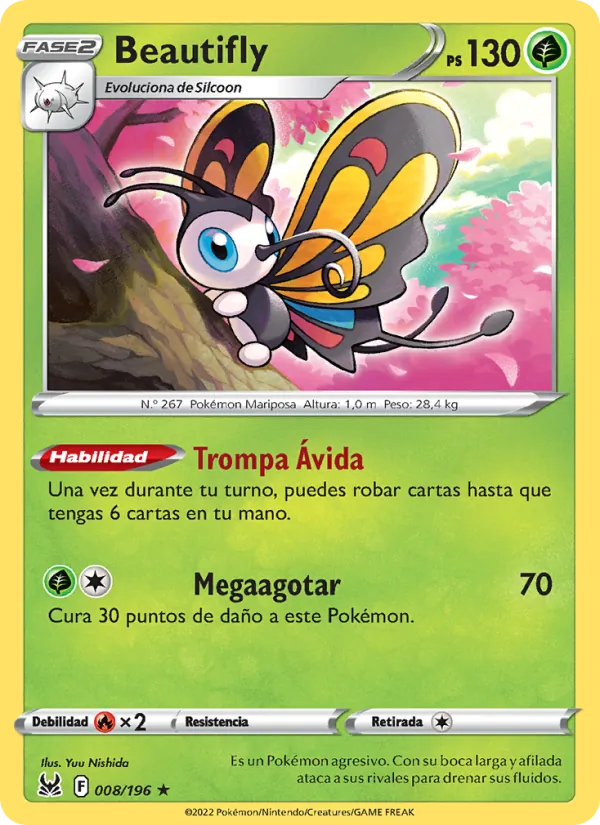 Beautifly Origen Perdido 008/196