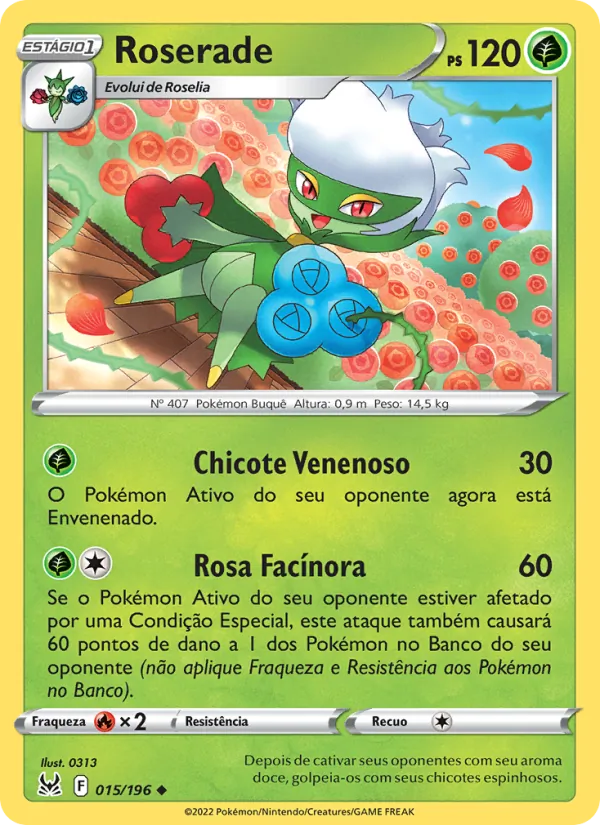 Roserade Origem Perdida 015/196