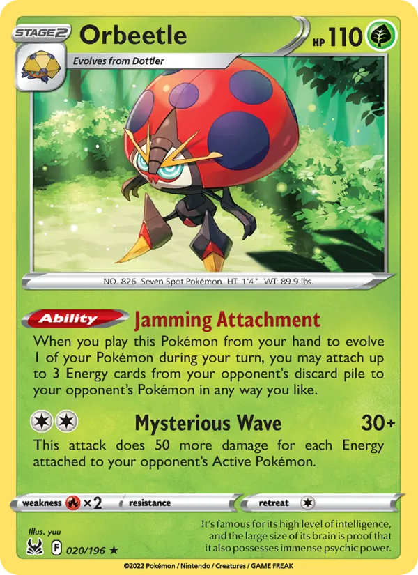 Orbeetle Lost Origin 020/196