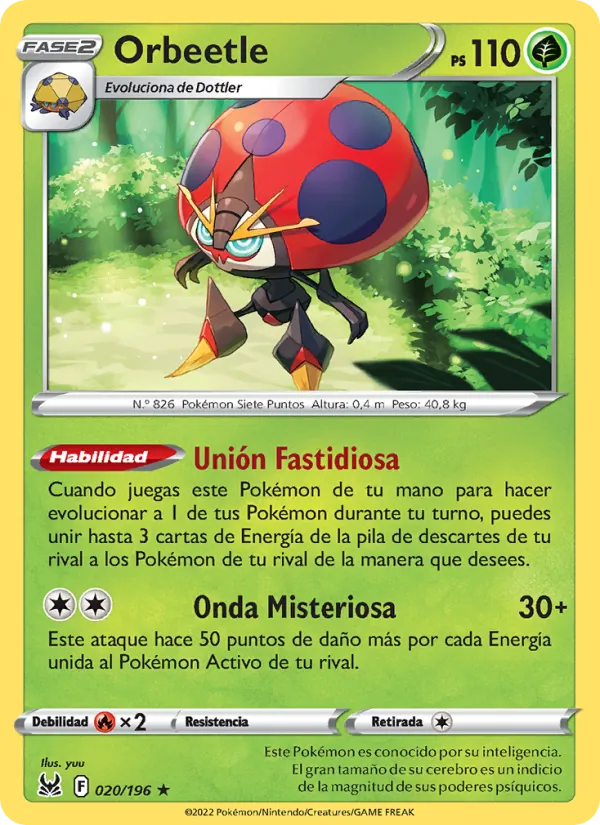 Orbeetle Origen Perdido 020/196