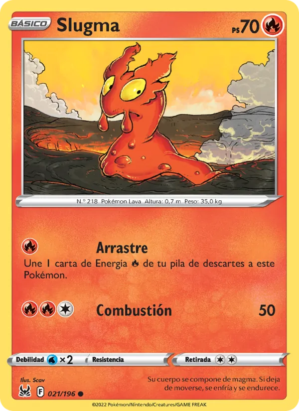 Slugma Origen Perdido 021/196