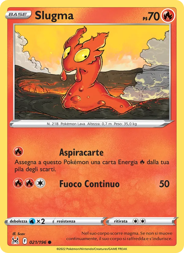 Slugma Origine Perduta 021/196