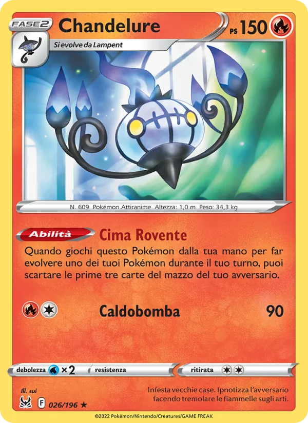 Chandelure Origine Perduta 026/196