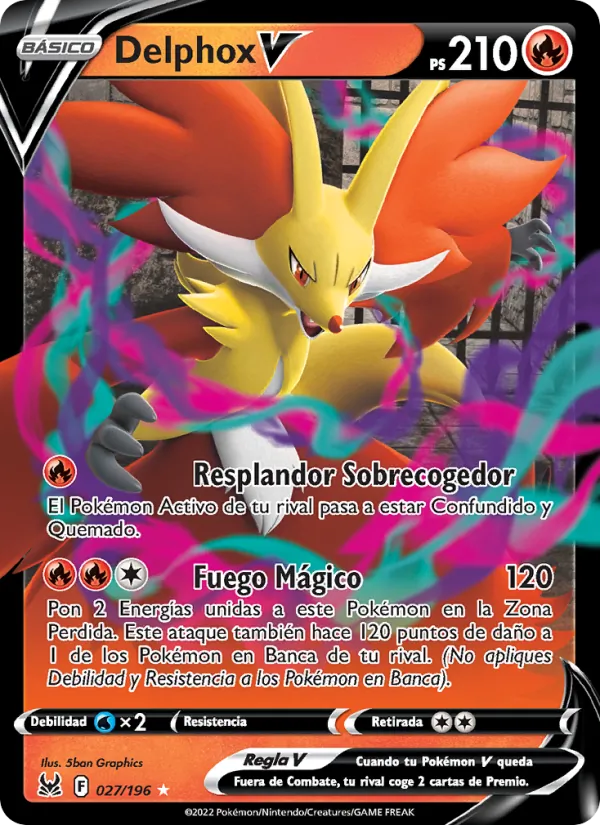 Delphox V Origen Perdido 027/196
