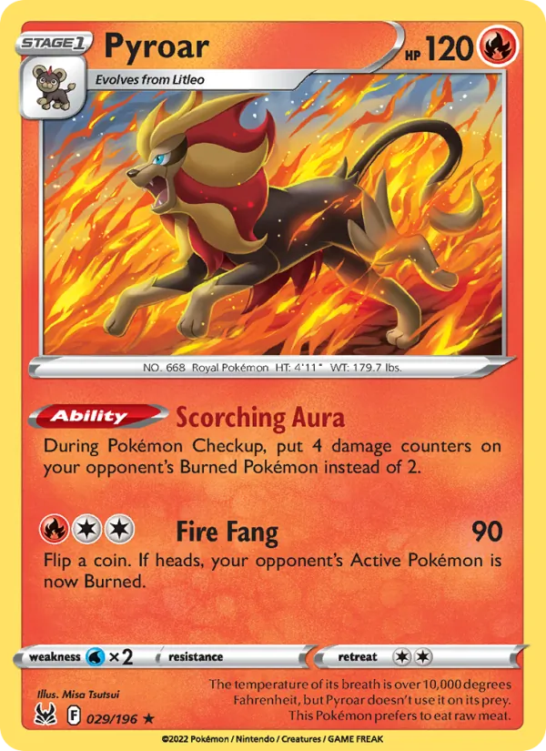 Pyroar Lost Origin 029/196