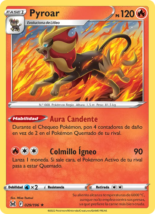 Pyroar Origen Perdido 029/196