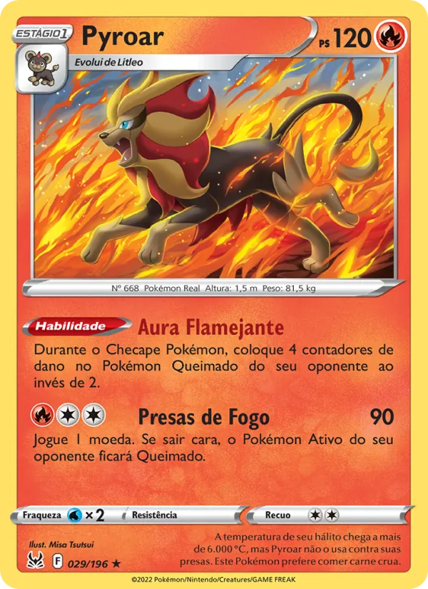 Pyroar Origem Perdida 029/196