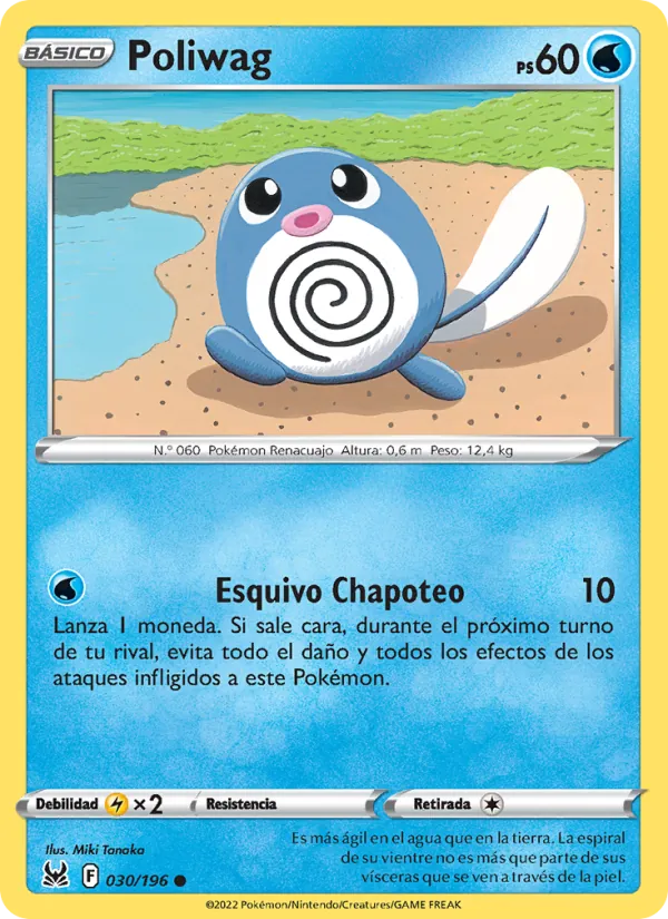 Poliwag Origen Perdido 030/196