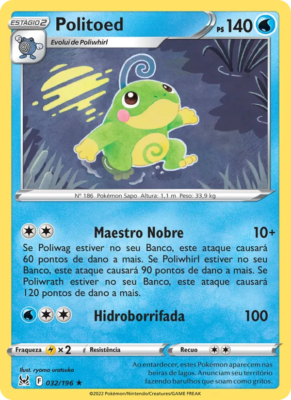 Politoed Origem Perdida 032/196