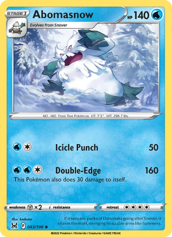 Abomasnow Lost Origin 043/196