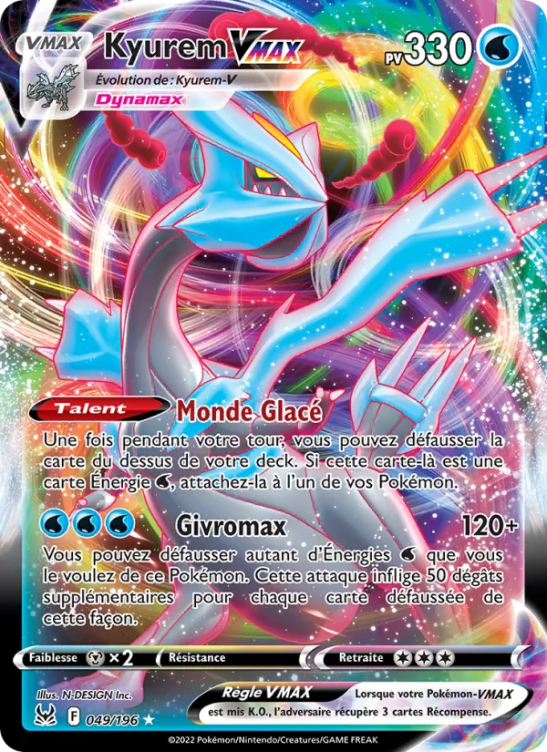 Kyurem VMAX Origine Perdue 049/196