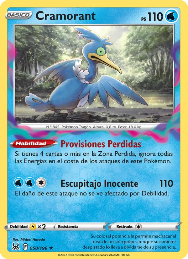 Cramorant Origen Perdido 050/196