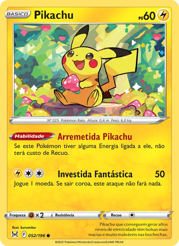Pikachu Origem Perdida 052/196