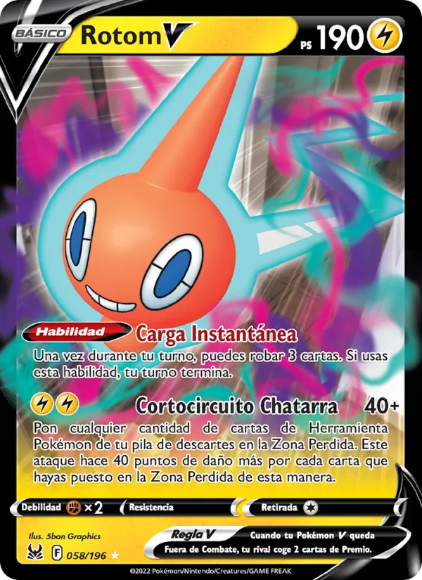 Rotom V Origen Perdido 058/196