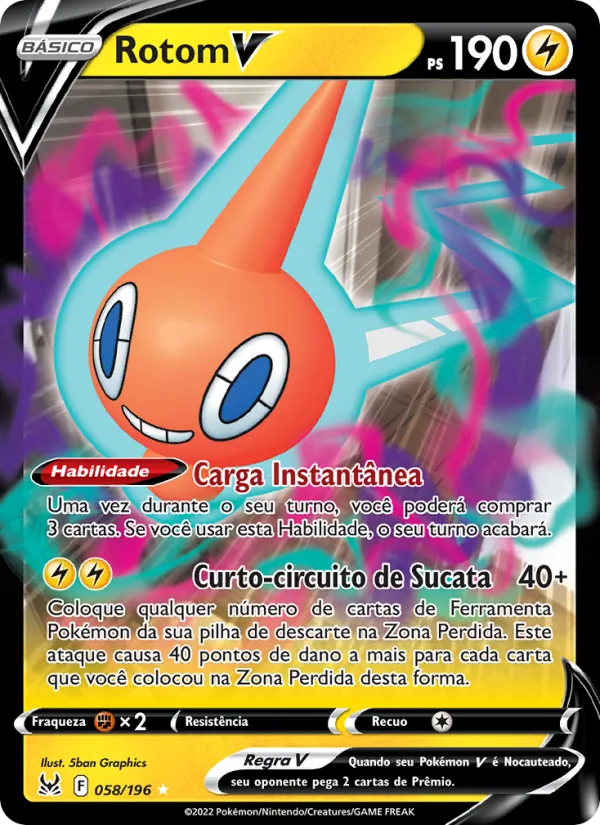 Rotom V Origem Perdida 058/196
