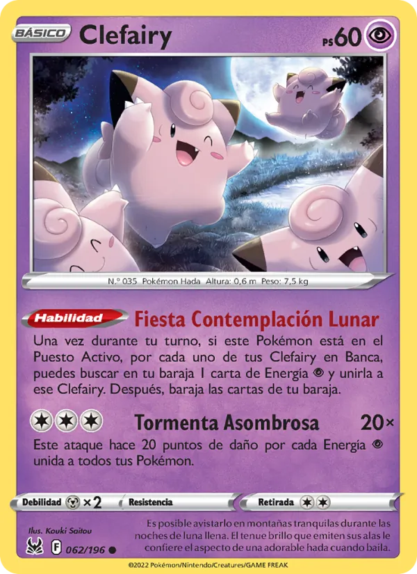 Clefairy Origen Perdido 062/196