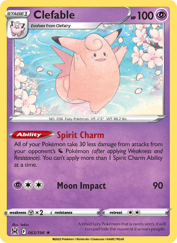 Clefable Lost Origin 063/196