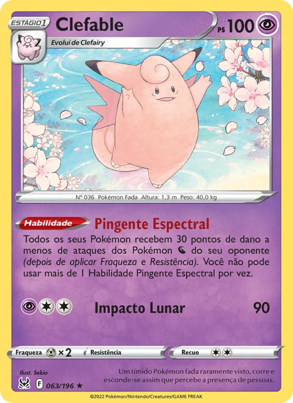 Clefable Origem Perdida 063/196