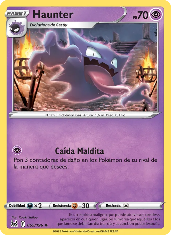 Haunter Origen Perdido 065/196
