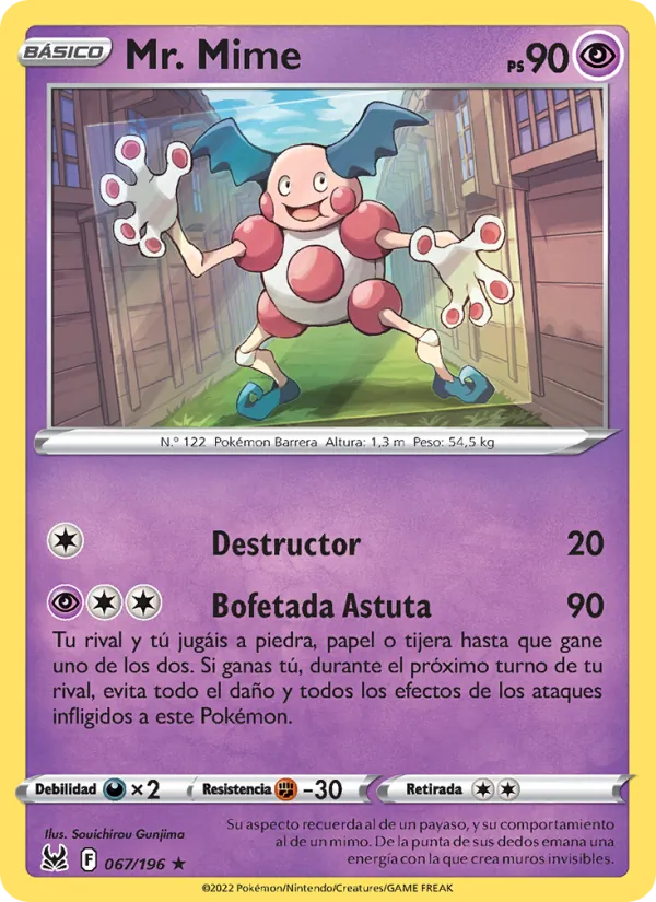 Mr. Mime Origen Perdido 067/196