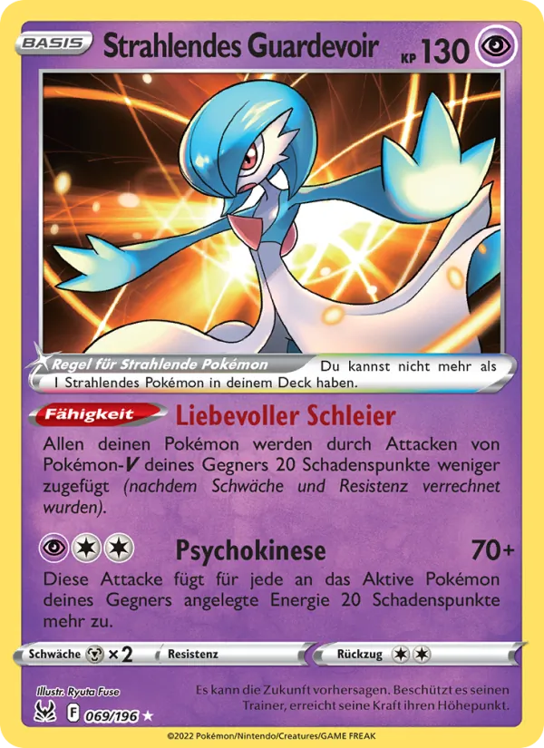 Strahlendes Guardevoir Verlorener Ursprung 069/196