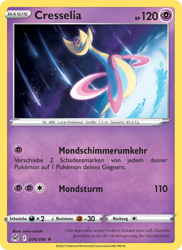 Cresselia Verlorener Ursprung 074/196