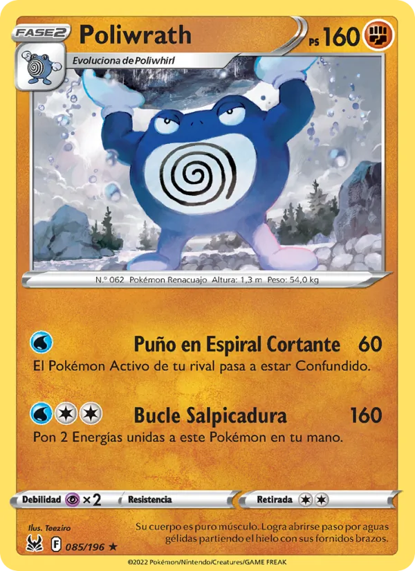Poliwrath Origen Perdido 085/196