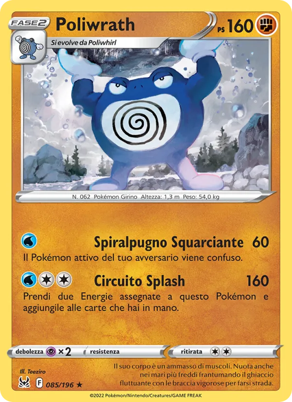 Poliwrath Origine Perduta 085/196