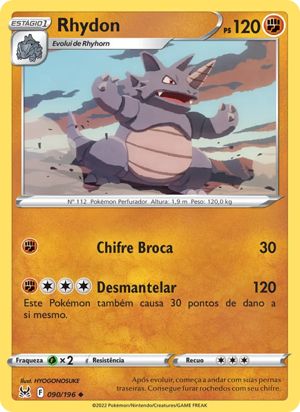 Rhydon Origem Perdida 090/196