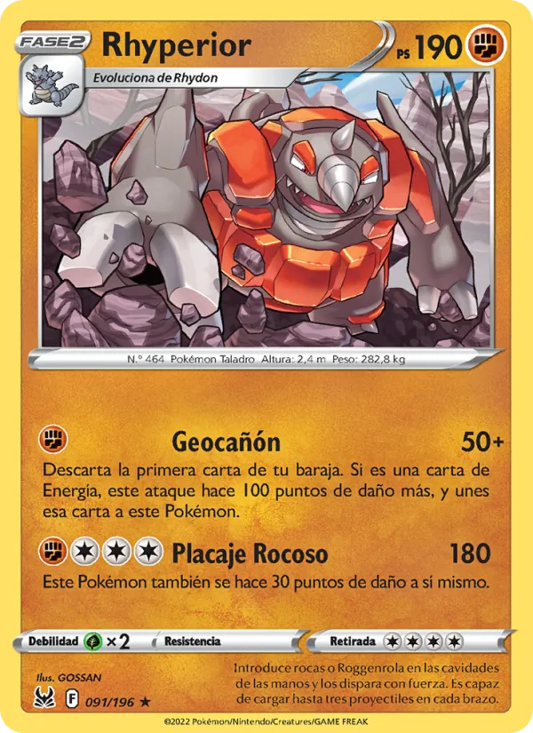 Rhyperior Origen Perdido 091/196