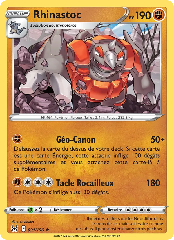 Rhinastoc Origine Perdue 091/196