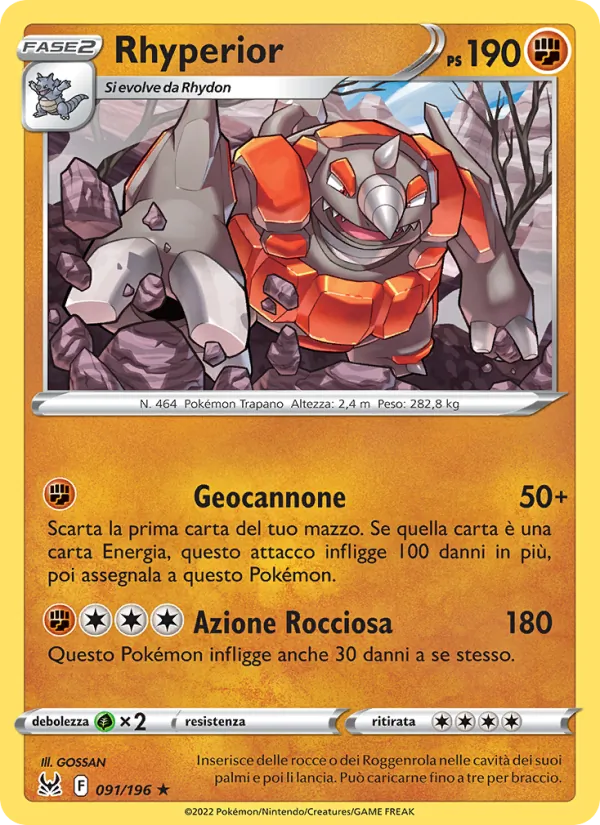 Rhyperior Origine Perduta 091/196