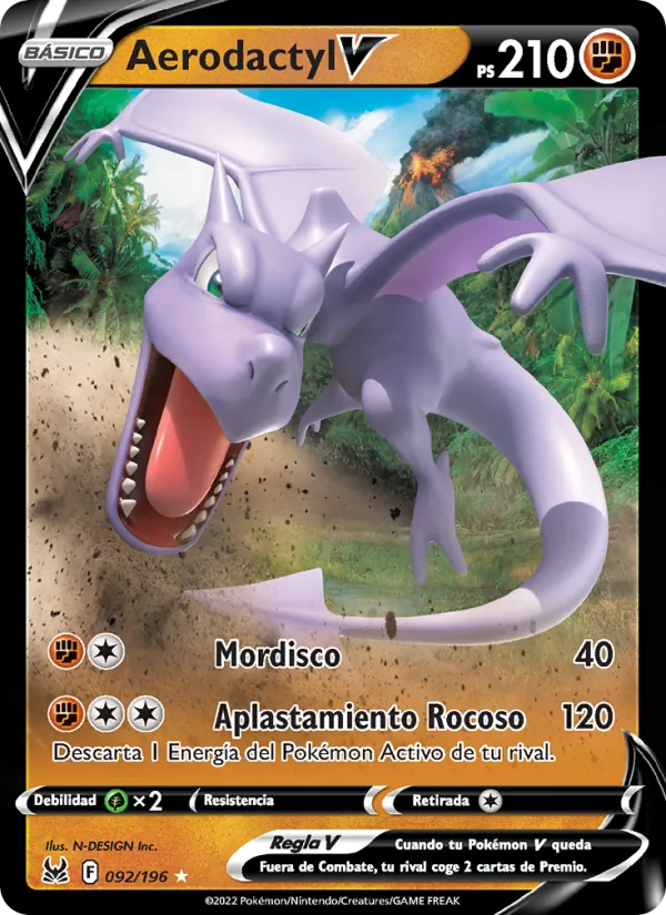Aerodactyl V Origen Perdido 092/196